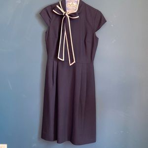 Navy tie neck J. Crew dress size 0